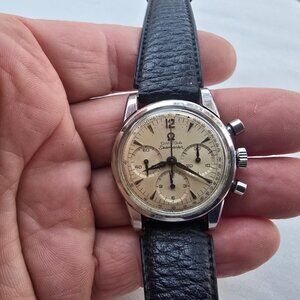 Old VTG 1960's Omega Seamaster Chronograph Antique Wind-Up Dive Wristwatch Watch